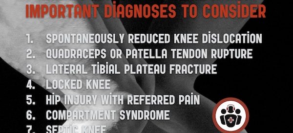 occult knee injuries