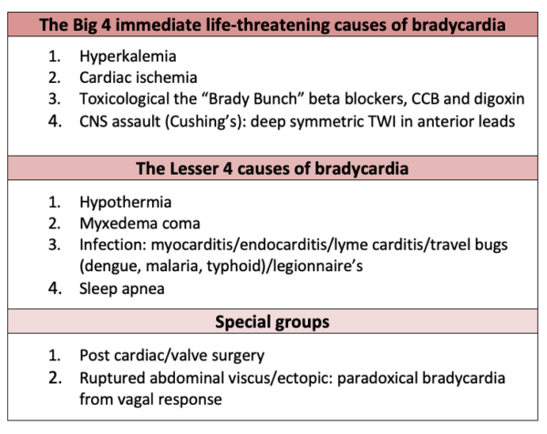 4 Step Approach To Bradycardia And Bradydysrhythmias Em Cases