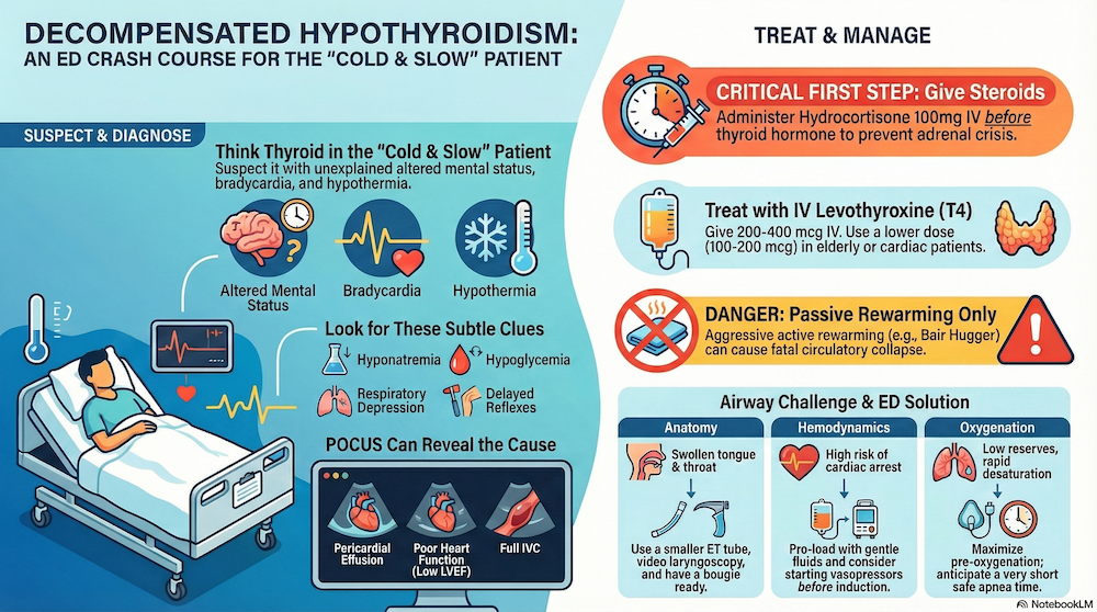 Decompensated Hypothyroidism Infographic