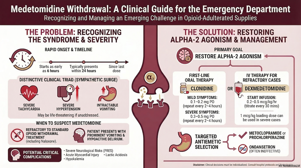 Medetomidine Withdrawal on EM Cases