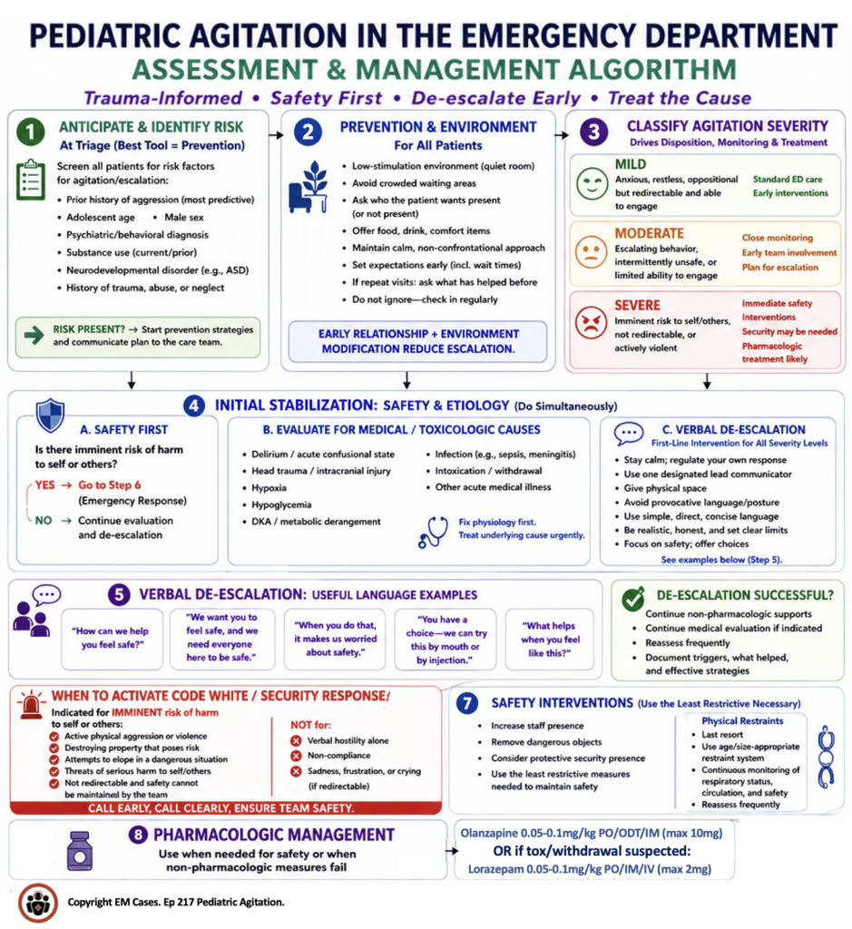 Pediatric Agitation: Assessment and Management | EM CasesEp 217 ...