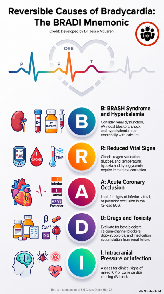 EM Cases bradycardia ECG interpretation