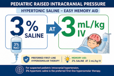 Hypertonic Saline Pediatric Raised ICP